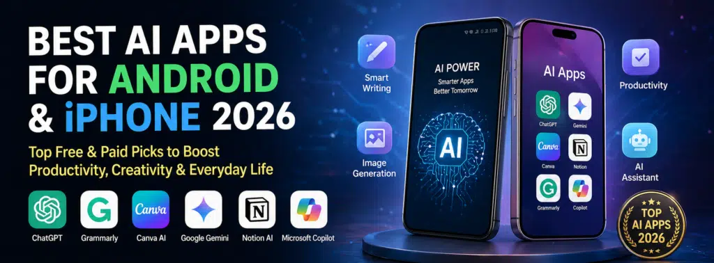 best AI apps for Android and iPhone 2026 top free and paid picks