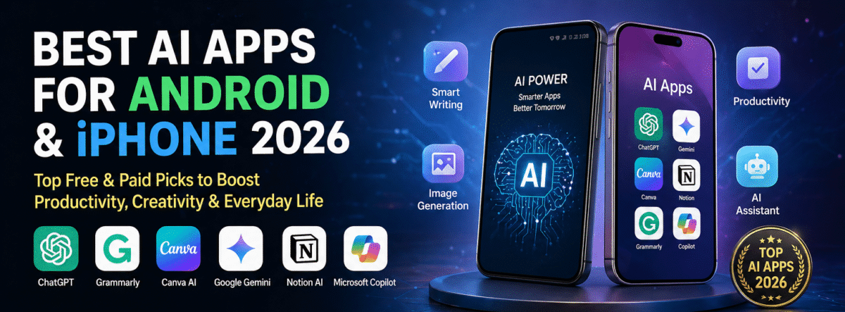 best AI apps for Android and iPhone 2026 top free and paid picks