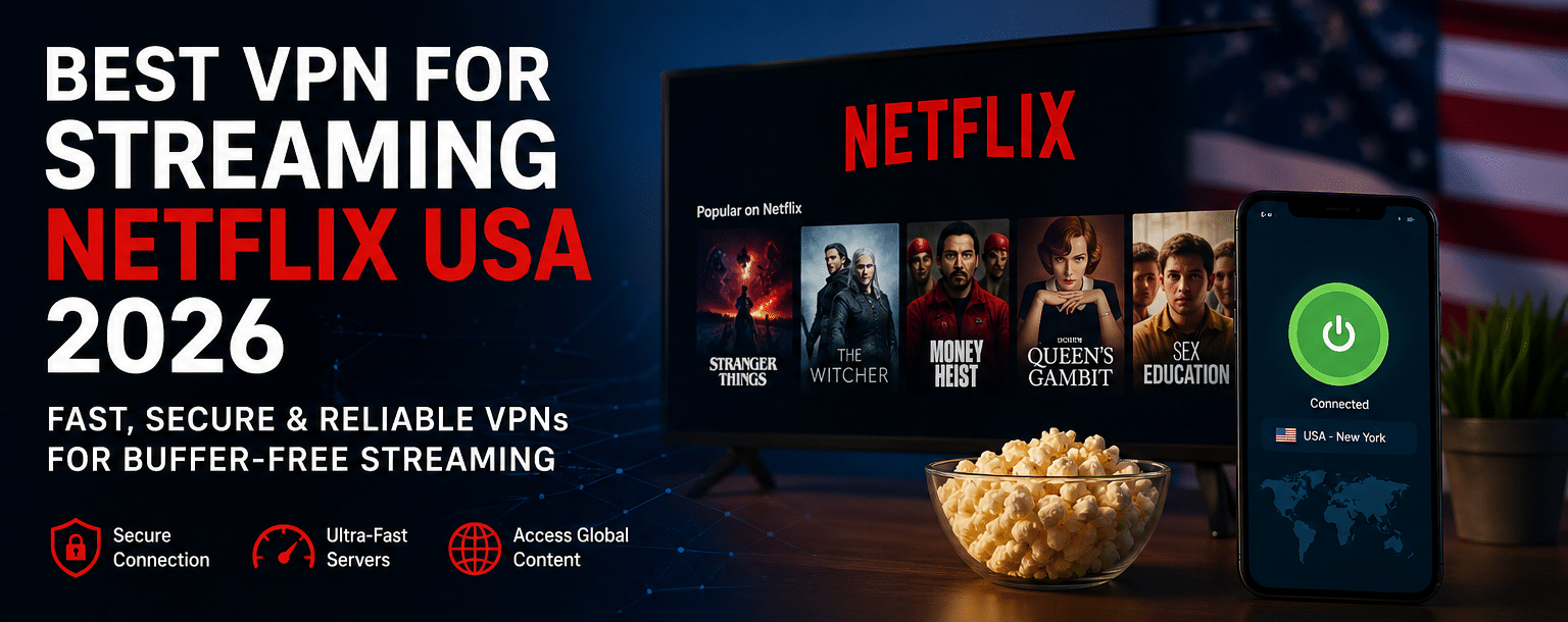 best VPN for streaming Netflix USA 2026 fast and secure streaming
